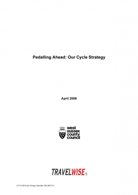 Pedalling Ahead: Cycle Strategy, cover